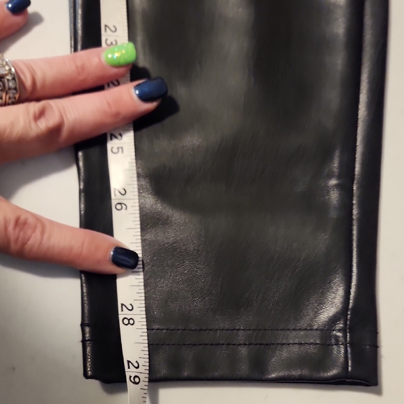 INC International Concepts Black Faux Leather Pants - Picture 4 of 6